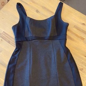 NY & Co. Black & Grey, side zip dress, Size 4